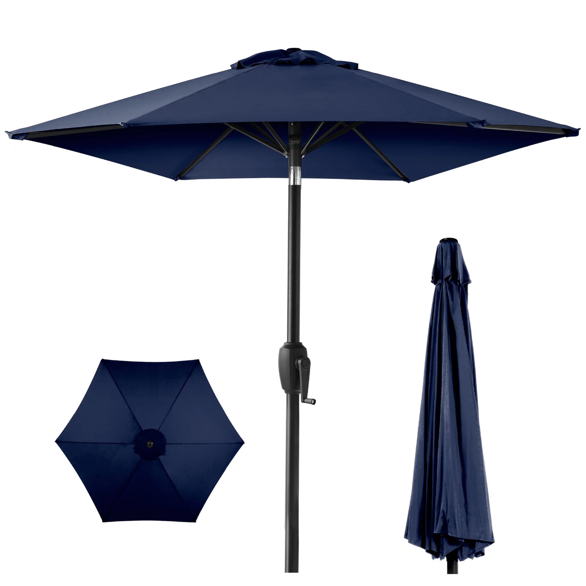7.5ft Heavy-Duty Outdoor Patio Umbrella K740611