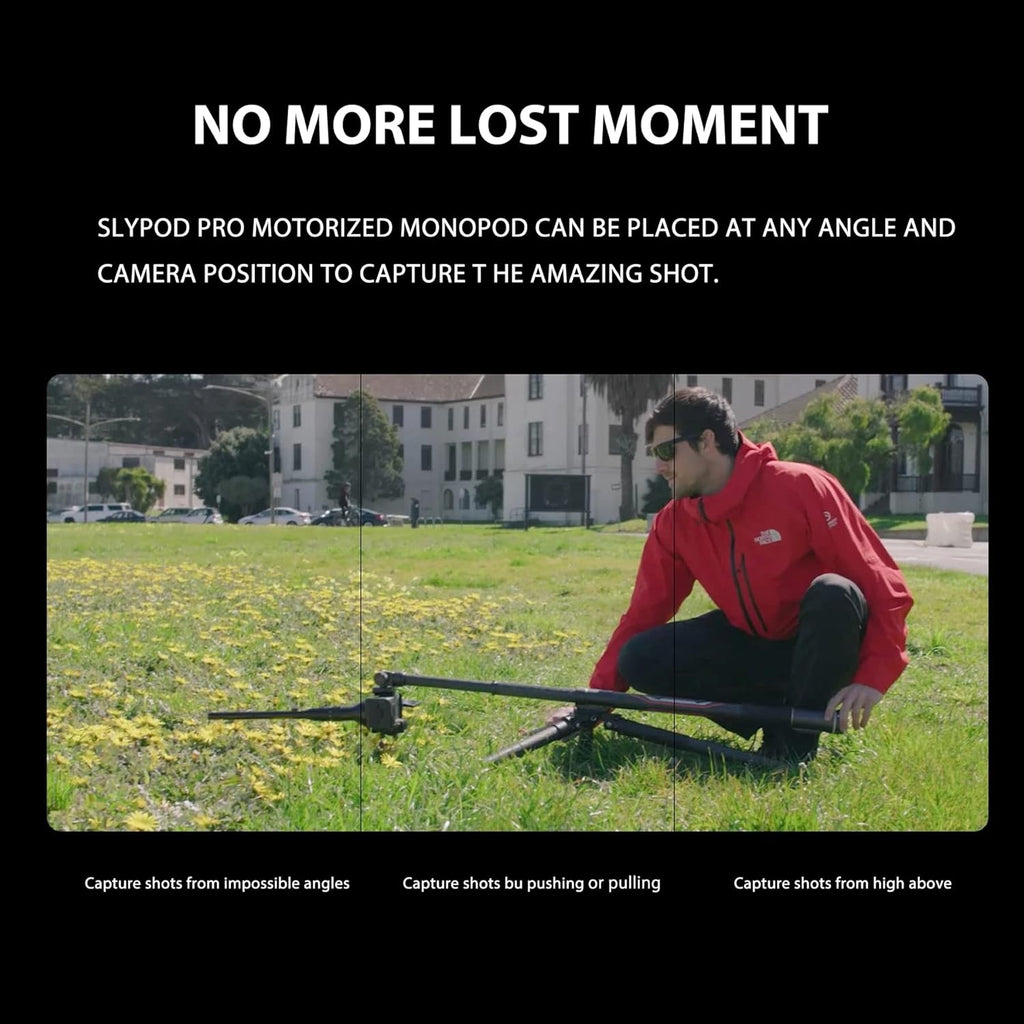 Motorized Monopod Camera Slider, Carbon Fiber, Vertical Payload 13Lb, Extendable to 54.3 in Q506479