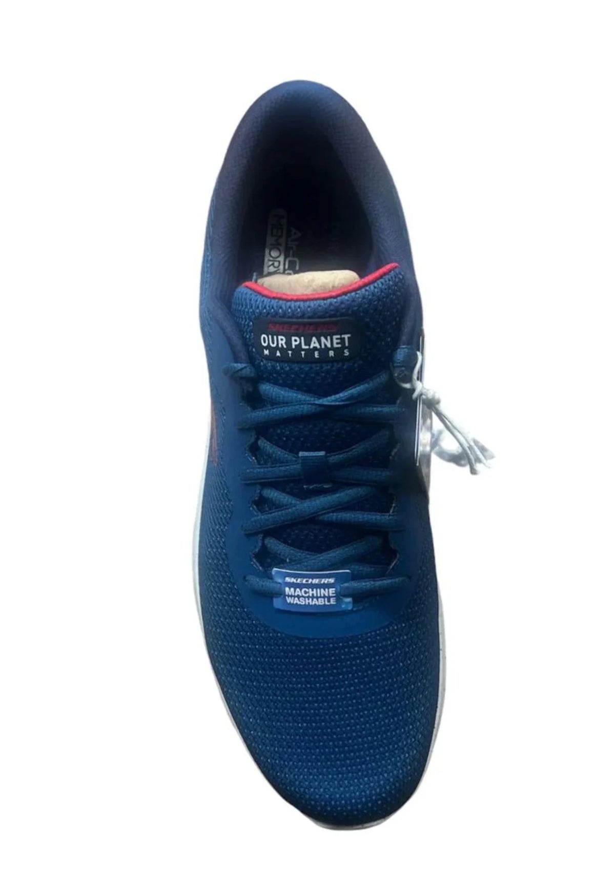 Blue White Memory Foam Men Shoes Q30517