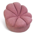 Rosewood Pink Mohair Blooming Flower Lazy Sofa T456