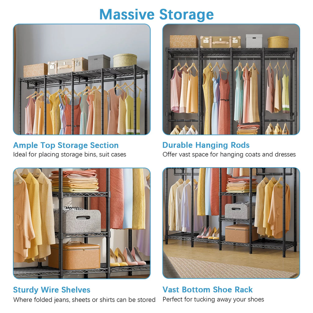 Heavy Duty Black Garment Rack J5335