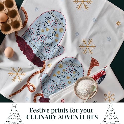 Christmas Tea Towels Set of 3 Cotton Dishcloths X920612