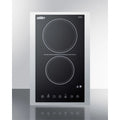 Black 2-burner Ceramic Glass Cooktop with Digital Touch Controls, 3000W Z265