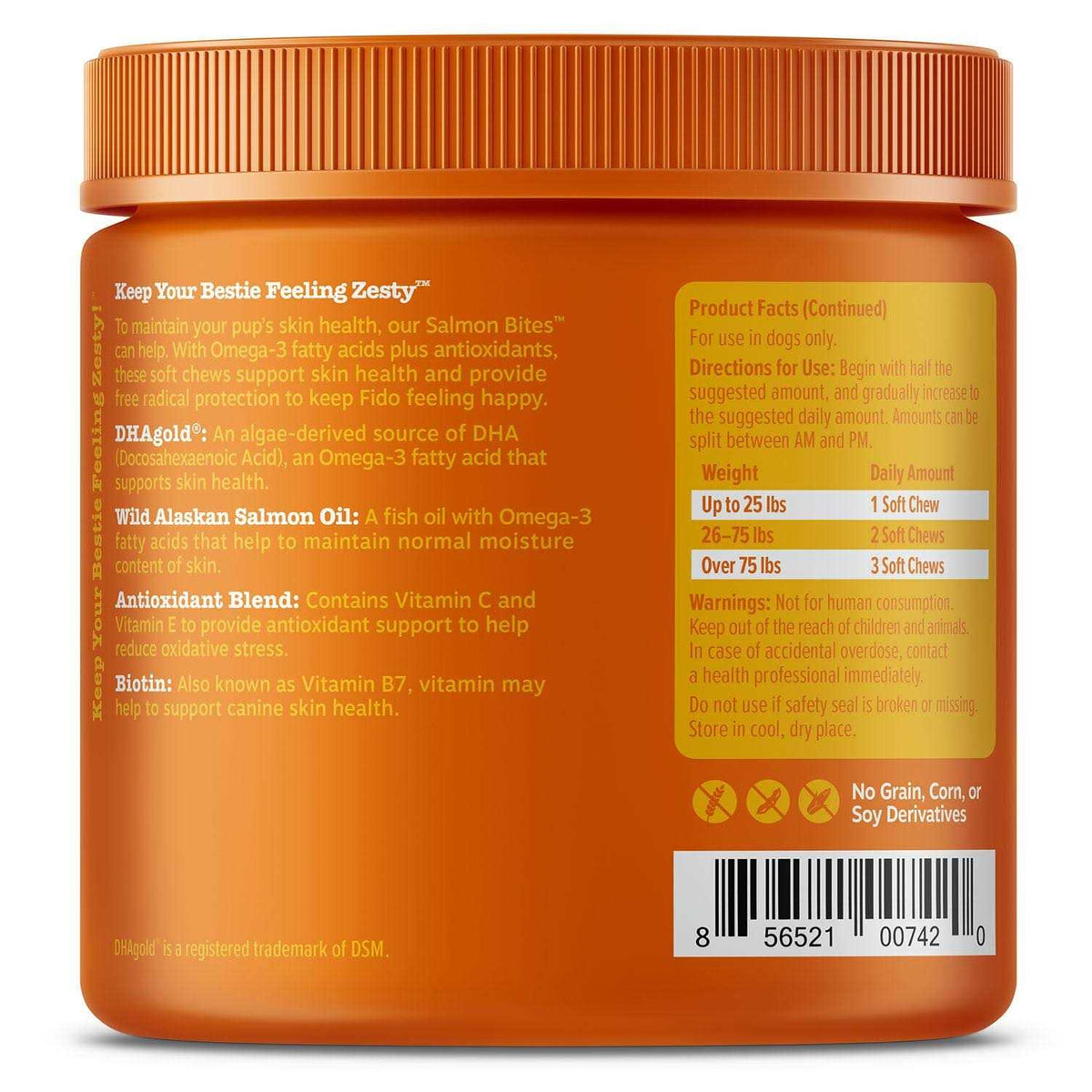 Salmon Bites for Dogs Skin & Coat K4846