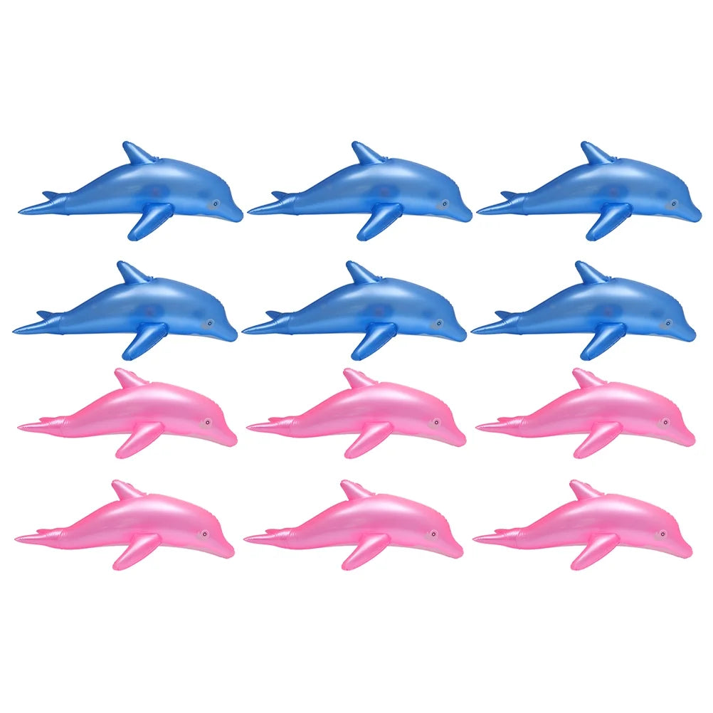 12pcs Pvc Inflatable Dolphin Toys Outdoor Toys K564