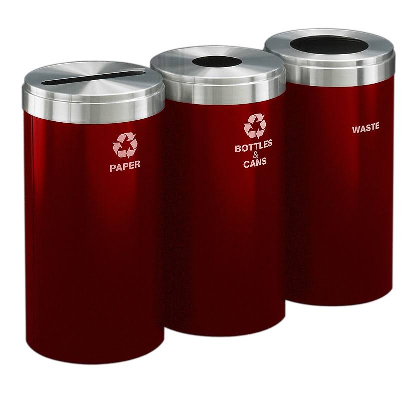 15 Gallon Three-stream Waste Recycling Station R641