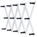 White 14 Pegs Wooden Expandable Coat Rack W74339