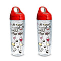 24 oz Water Bottle with Lid, 2 Pack O146488