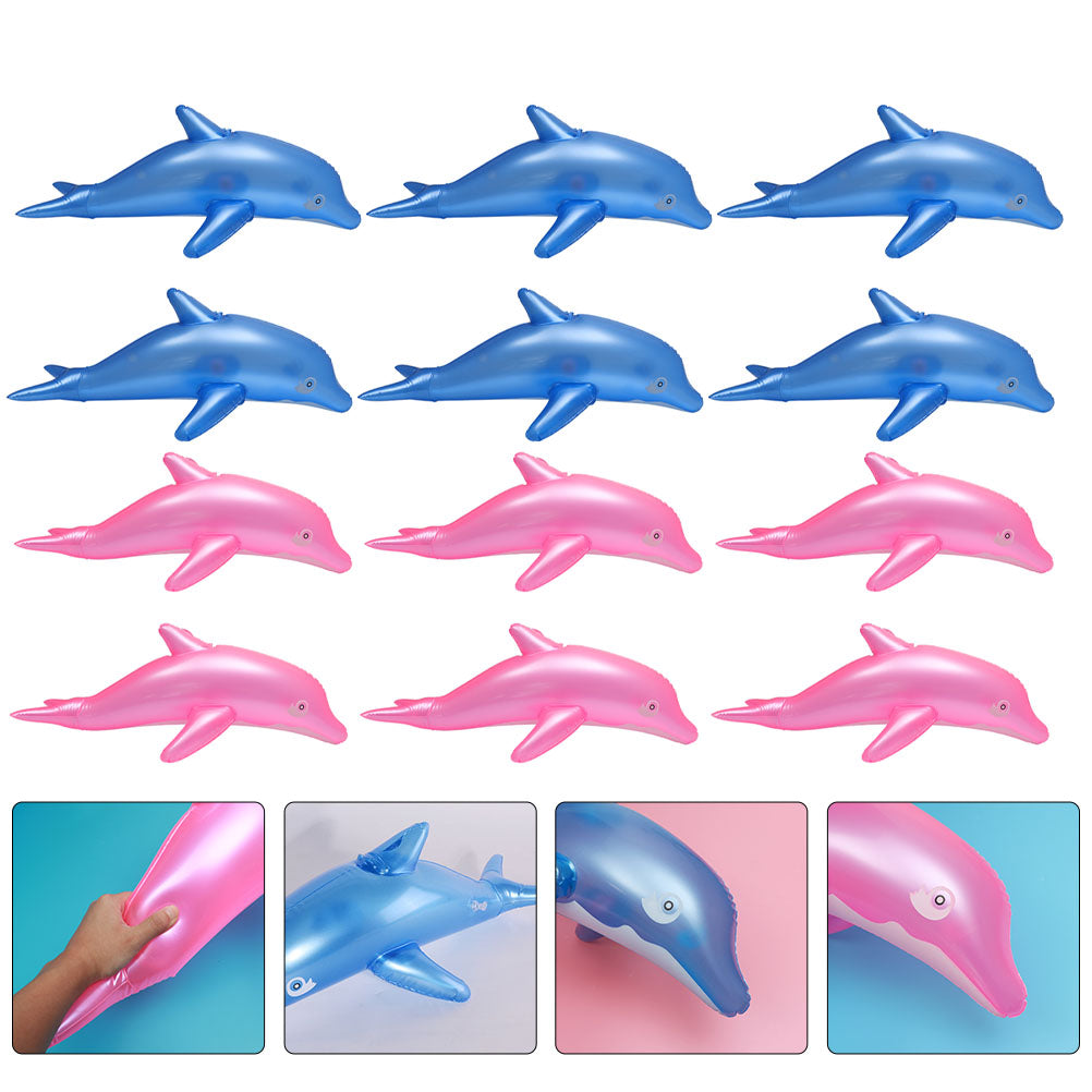 12pcs Pvc Inflatable Dolphin Toys Outdoor Toys K564