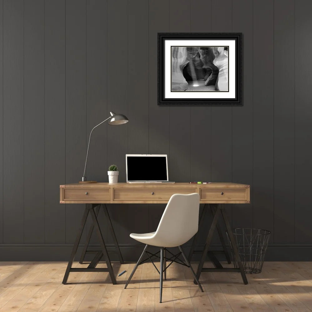 24x20 Black Ornate Wood Framed Museum Art Print U5264
