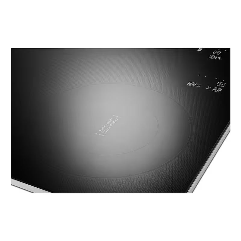 Black Stainless Steel Electric Cooktop with 5 Elements I85660