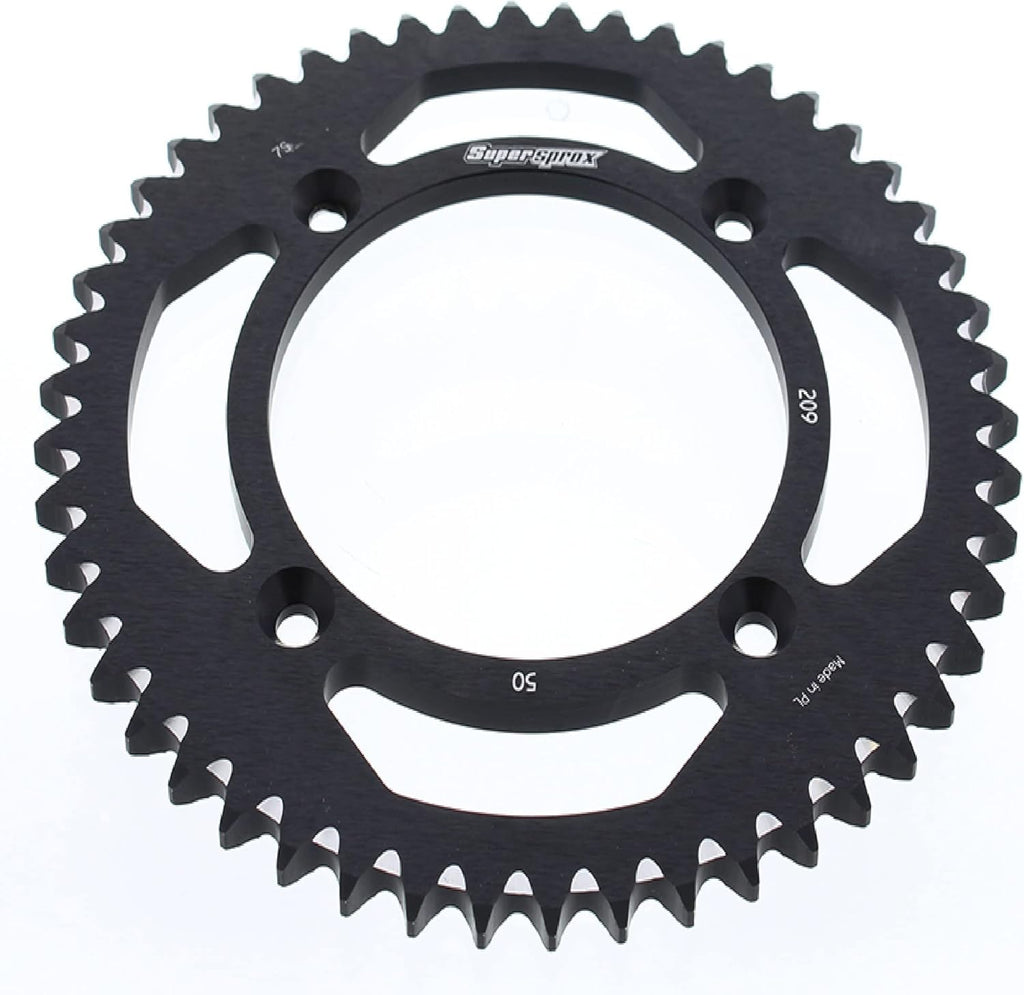 Black Aluminum Sprocket 50T Chain Size 420 Pack of 2 I5428