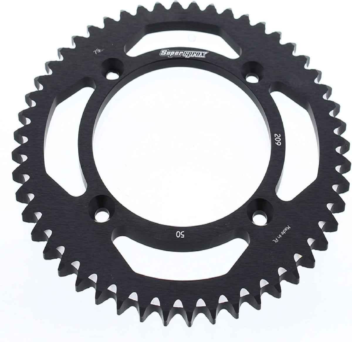 Black Aluminum Sprocket 50T Chain Size 420 Pack of 2 I5428