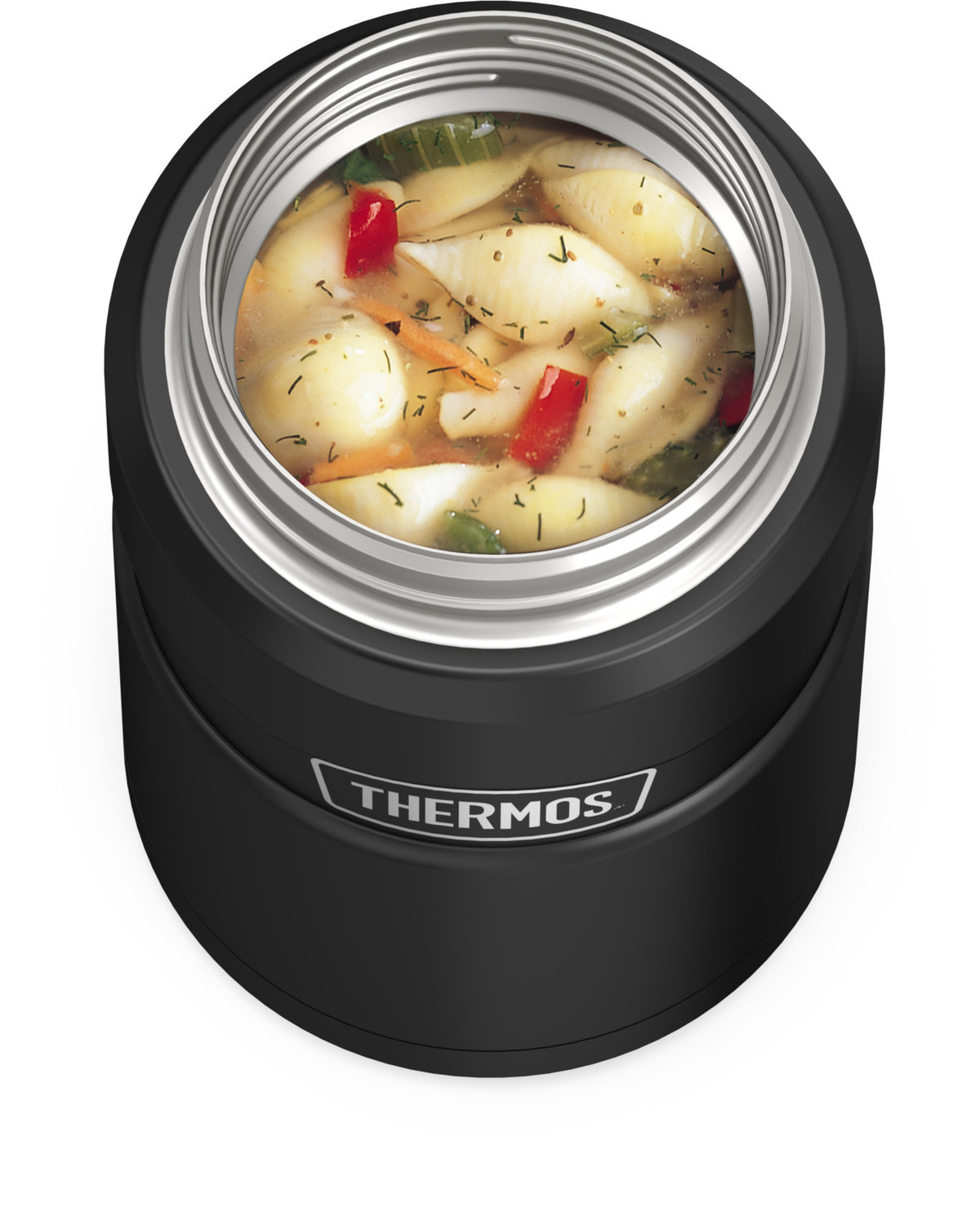 24oz Matte Black Food Jar N643378