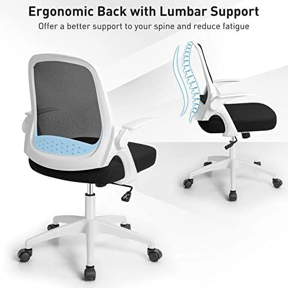 Black Mesh Ergonomic Office Chair with Lumbar Support K889