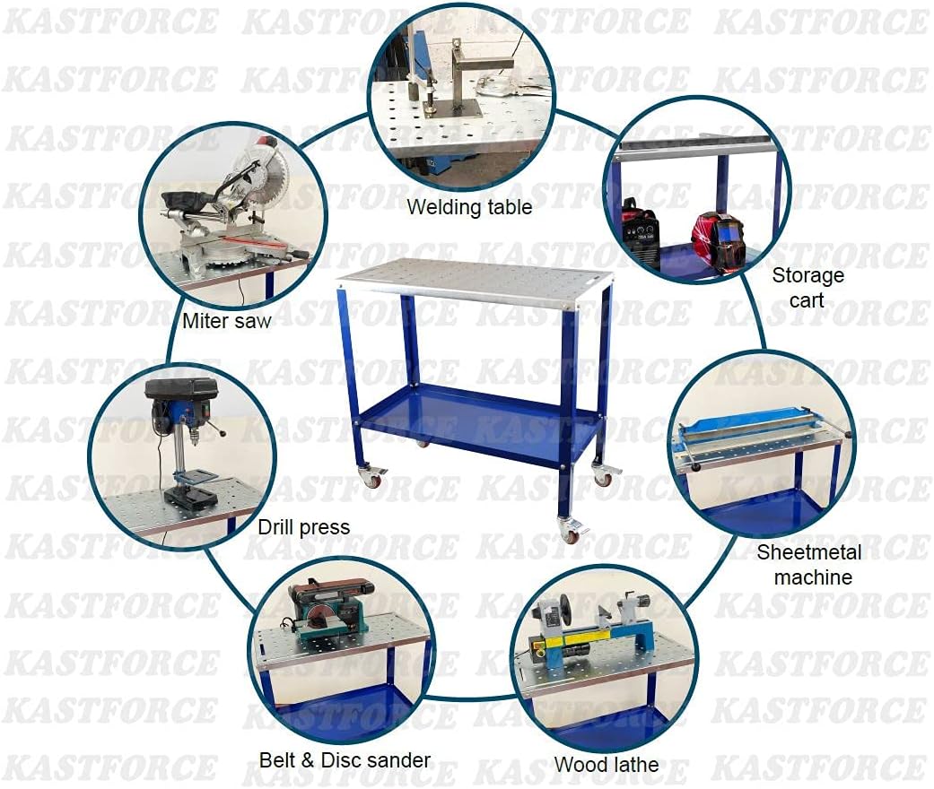 Portable Welding Table with 5/8 /16mm Holes on Top W586