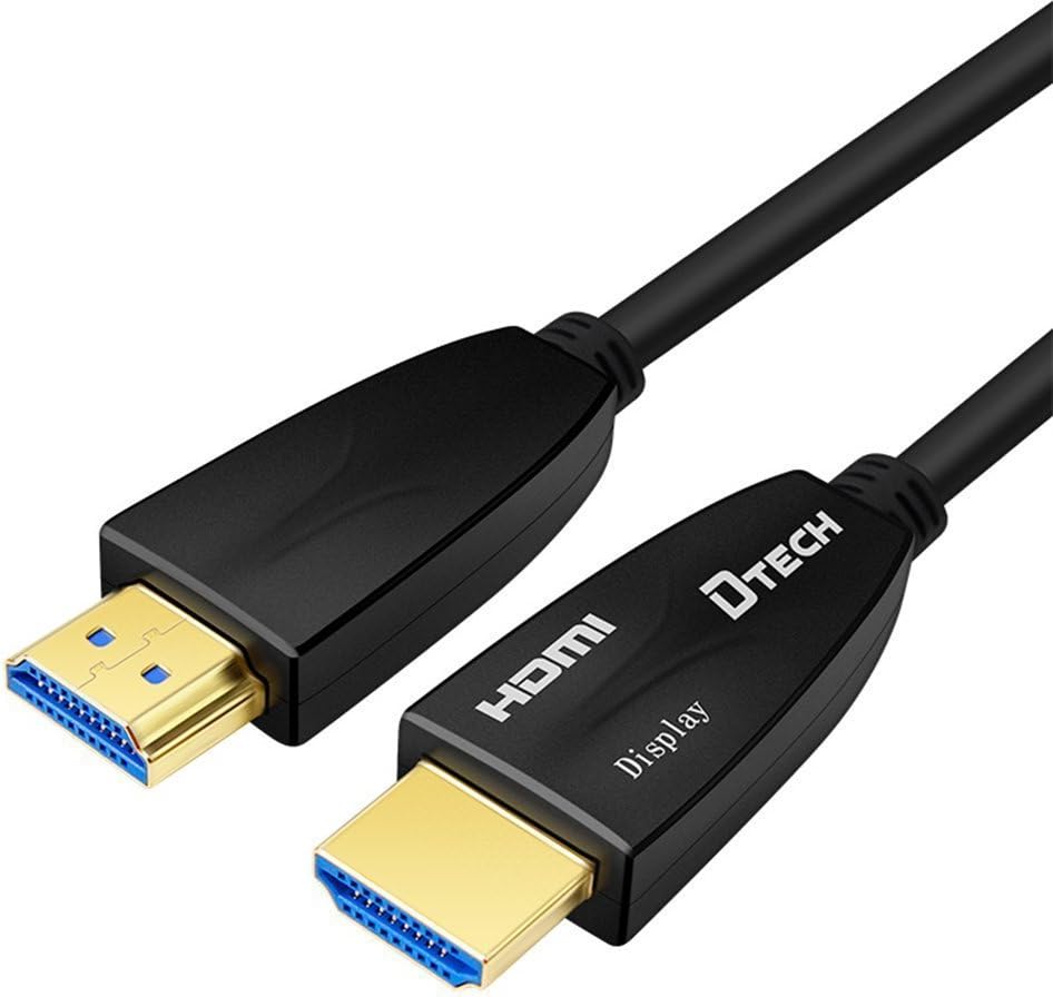 10 Meter Fiber Optic HDMI Cable 4K 60Hz 18Gbps HDR High Speed in-Wall Rated Black I9421