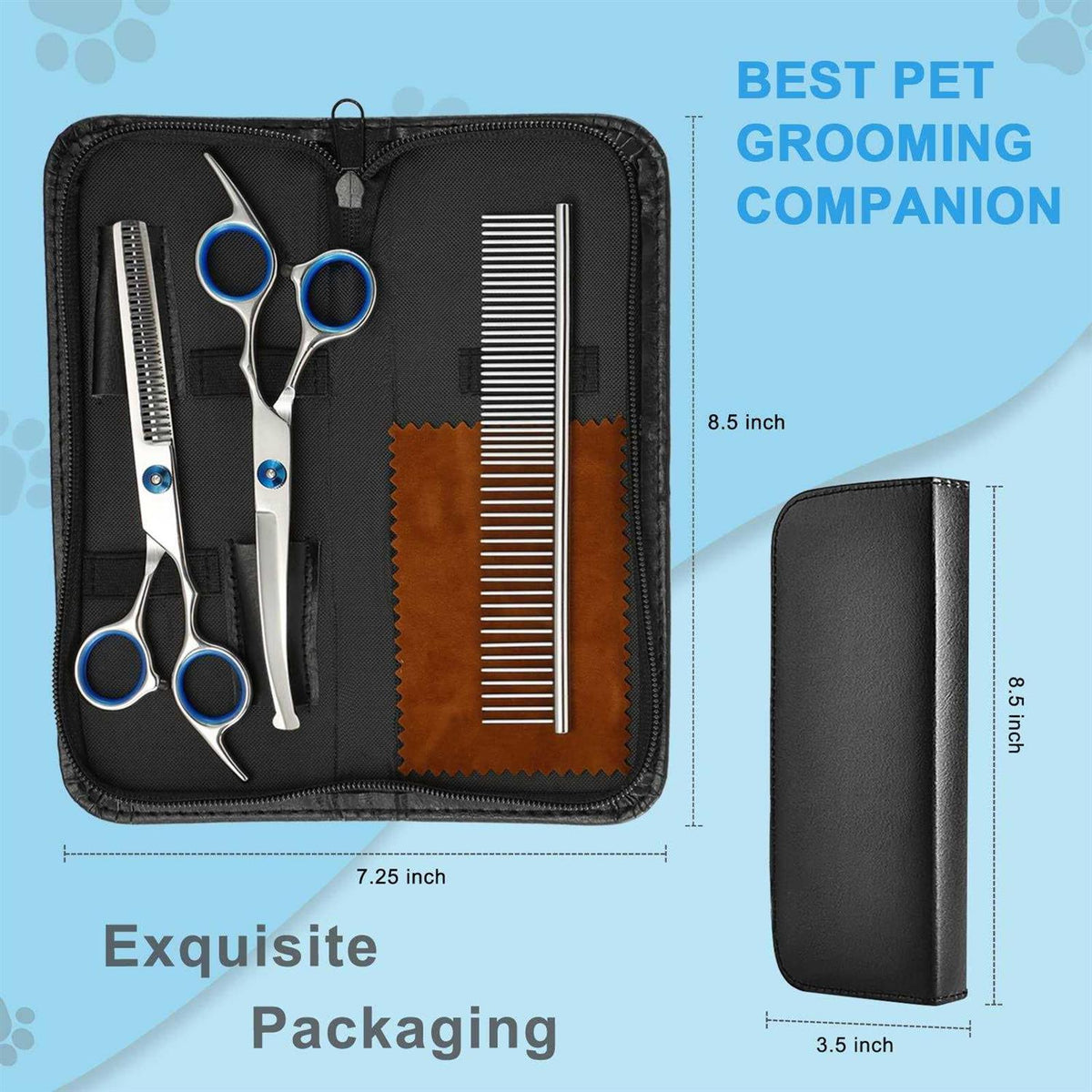 6 in 1 Dog Grooming Scissors Stainless Steel M815