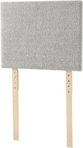 Boucle Gray Cream Headboard with Legs J50517