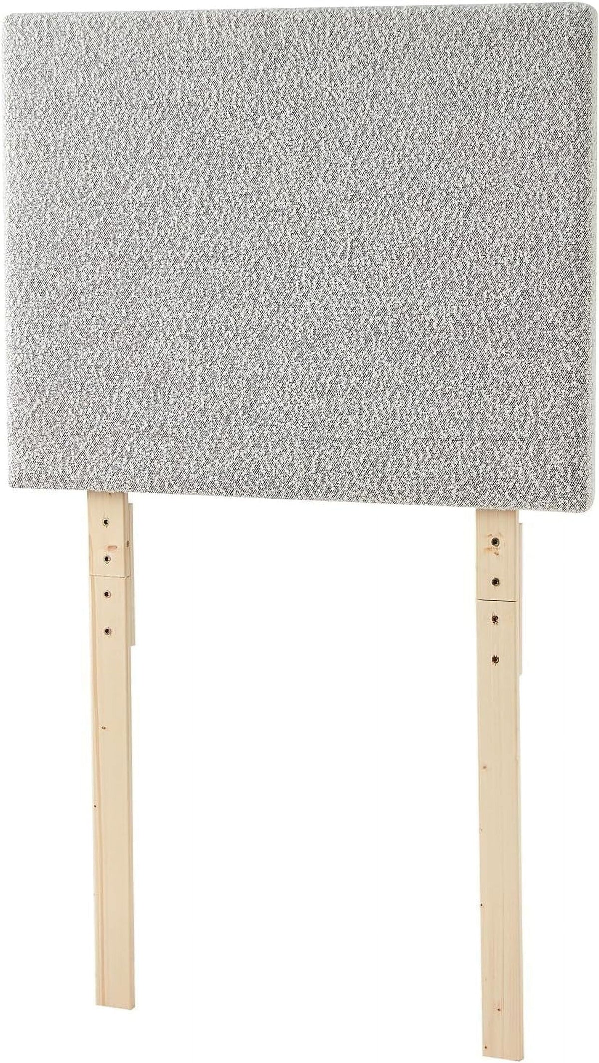 Boucle Gray Cream Headboard with Legs J50517