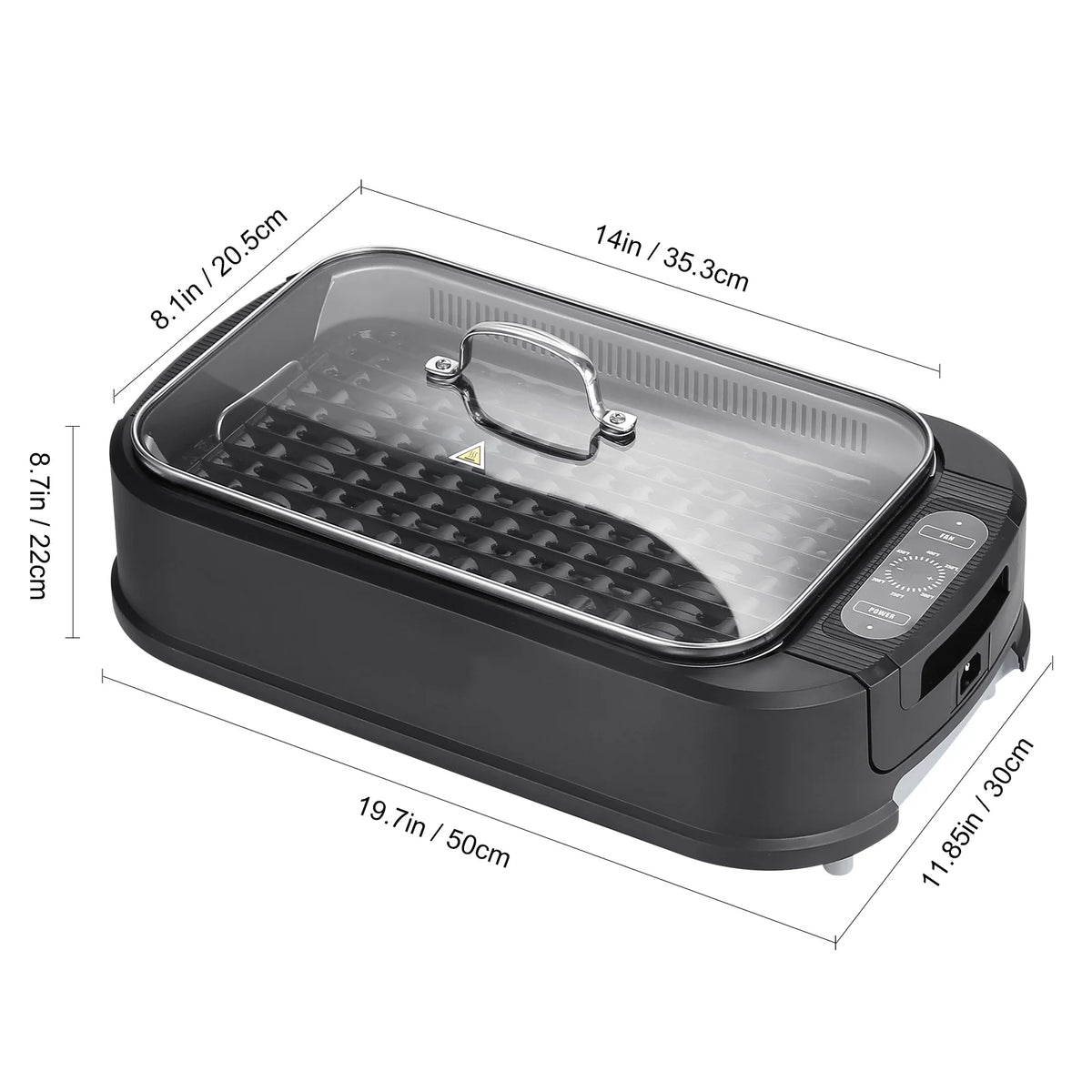 Smokeless Indoor BBQ Grill 1500W Nonstick C5810