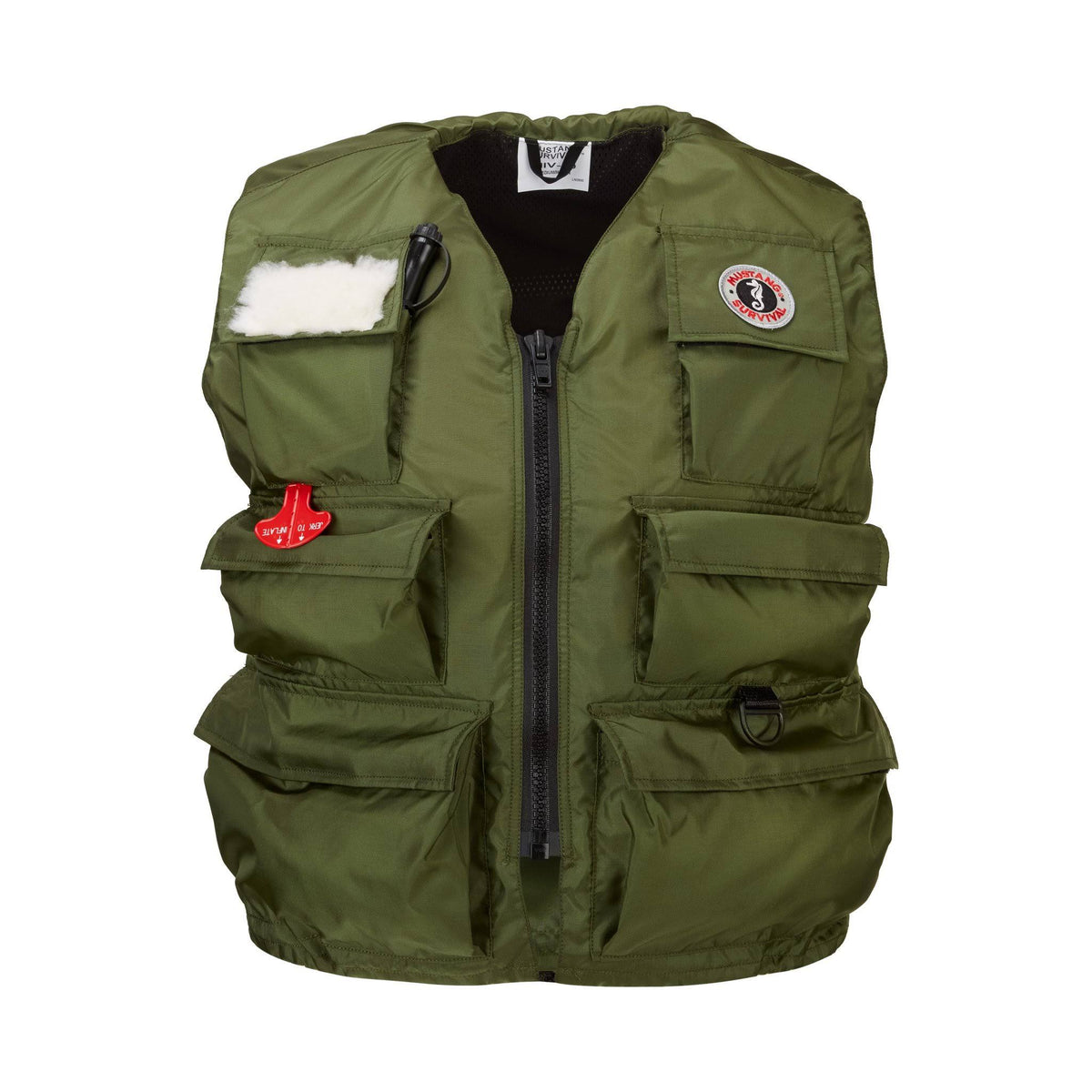 Olive Inflatable Fisherman&s Vest W581573