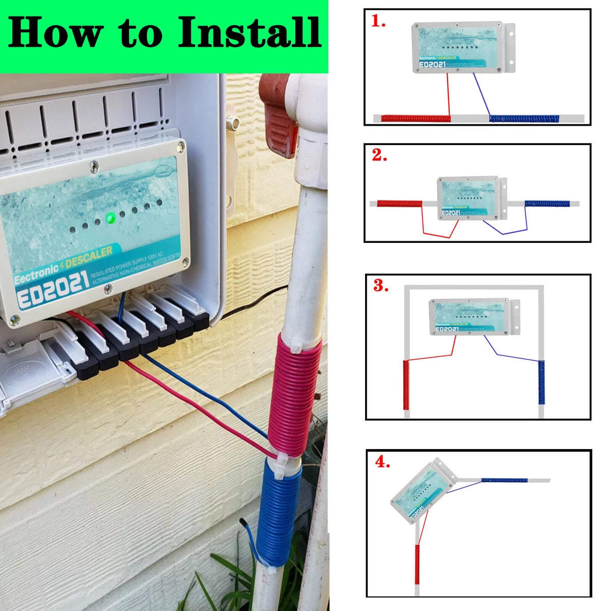 Electronic Water Descaler System Salt Free Water Softener Z1144