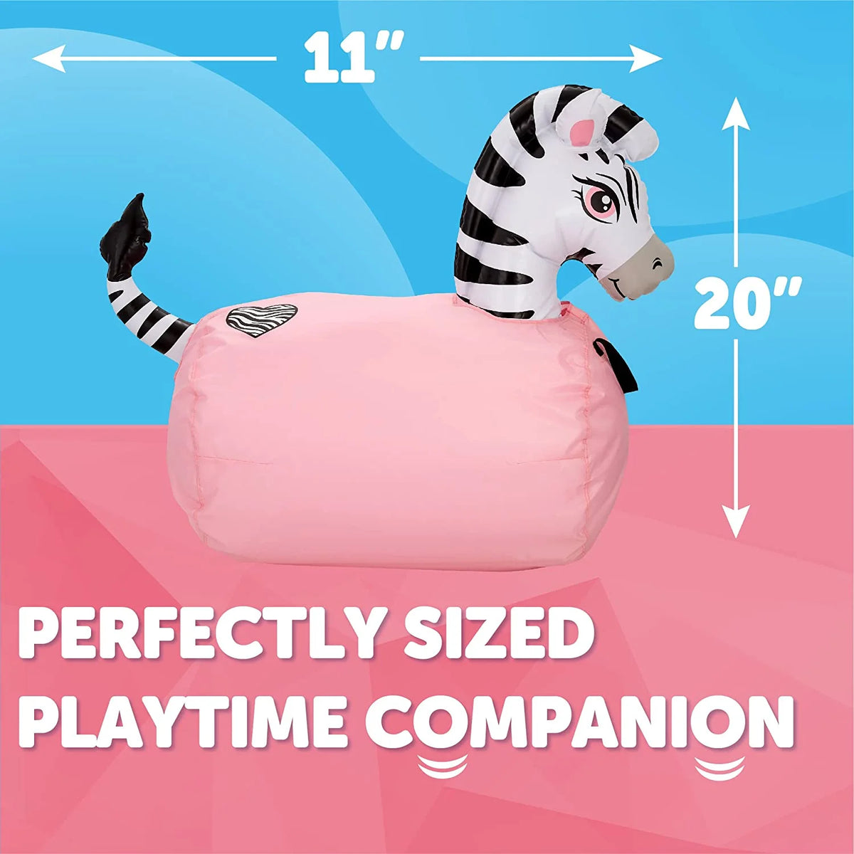 Black Zebra Hopping Animal Bouncer T5759