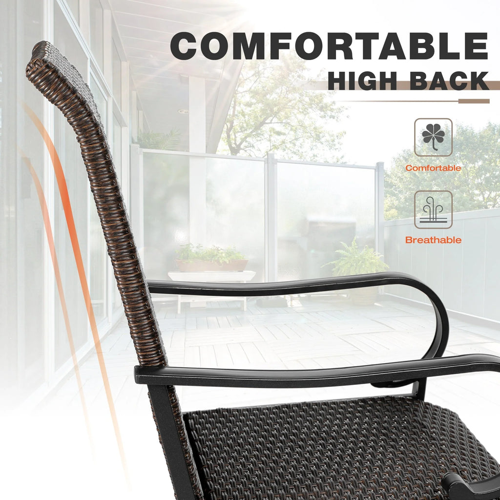 7 Pieces Wicker Rattan Patio Dining Set U81805