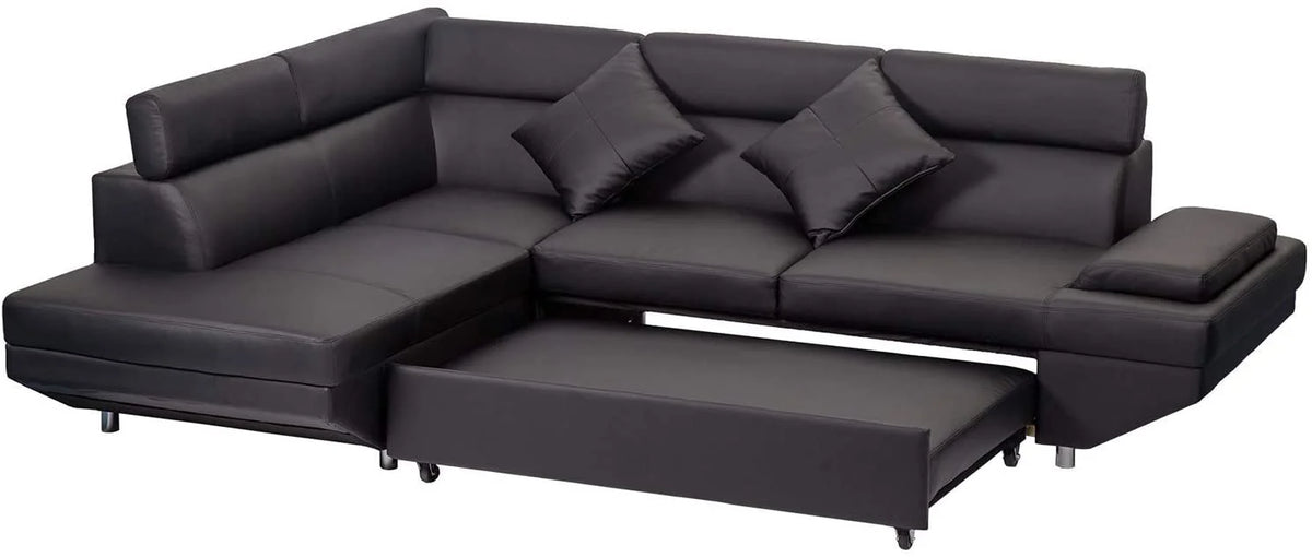 2 Piece Faux Leather Sectional Sofa T4842
