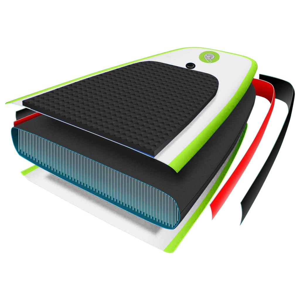 Inflatable Paddleboard Set Green and White N881