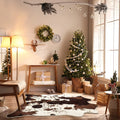 Faux Cowhide Animal Print Rug 4.6'x5.2' T65770