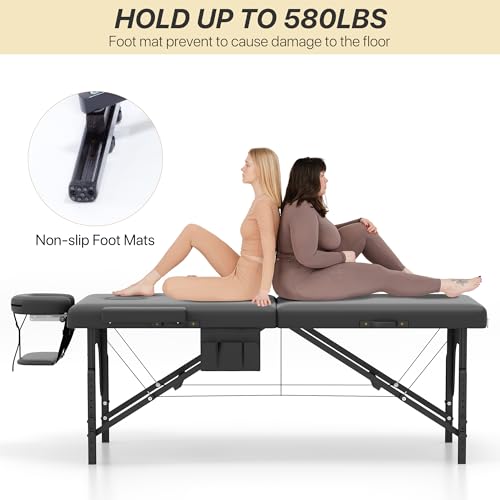 Memory Foam Portable Foldable Massage Table D405