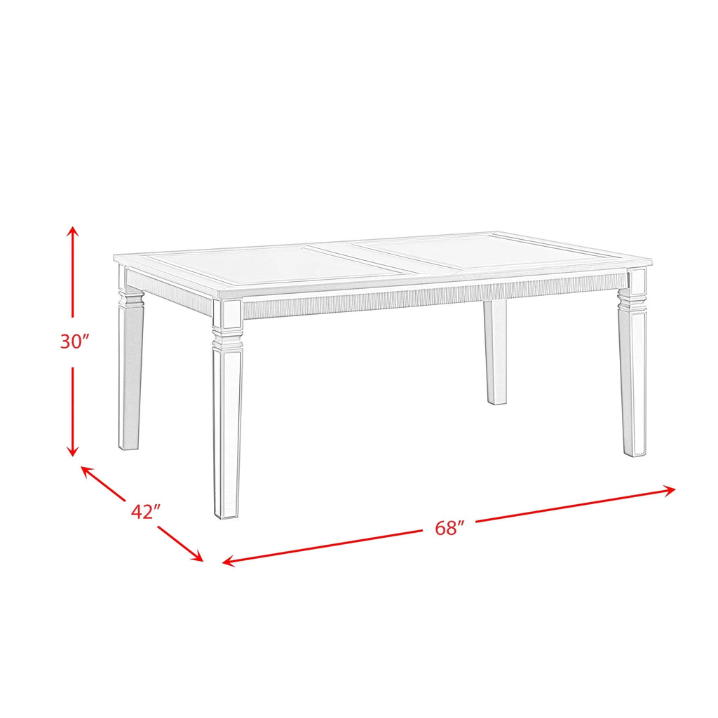 5PC Dining Set Table and Four Side Chairs J242957