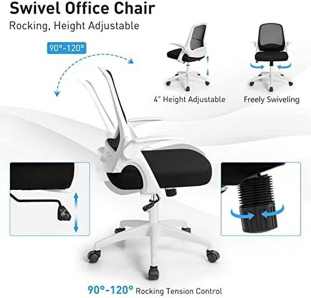 Black Mesh Ergonomic Office Chair with Lumbar Support K889