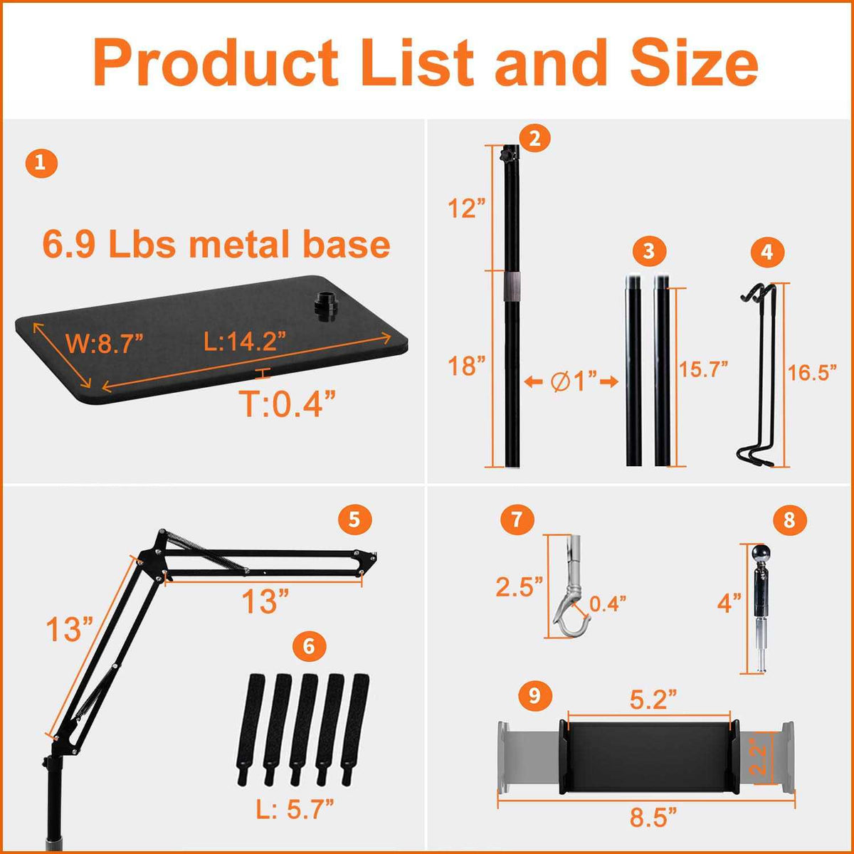 Reptile Dual Lamp Stand with Two Hooks O828618