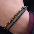 Tigers Eye & Blue 925 Bracelet I11979