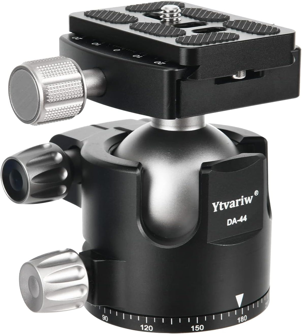 Low Profile 44mm All Metal CNC Ball Head with 1/4 Quick Release Plate, Pack of 2 N841