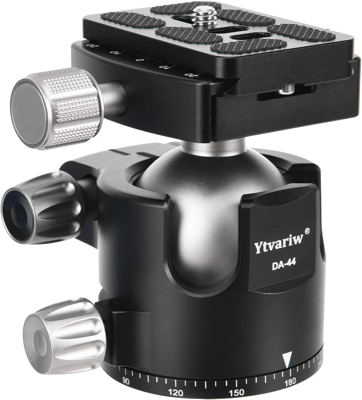 Low Profile 44mm All Metal CNC Ball Head with 1/4 Quick Release Plate, Pack of 2 N841