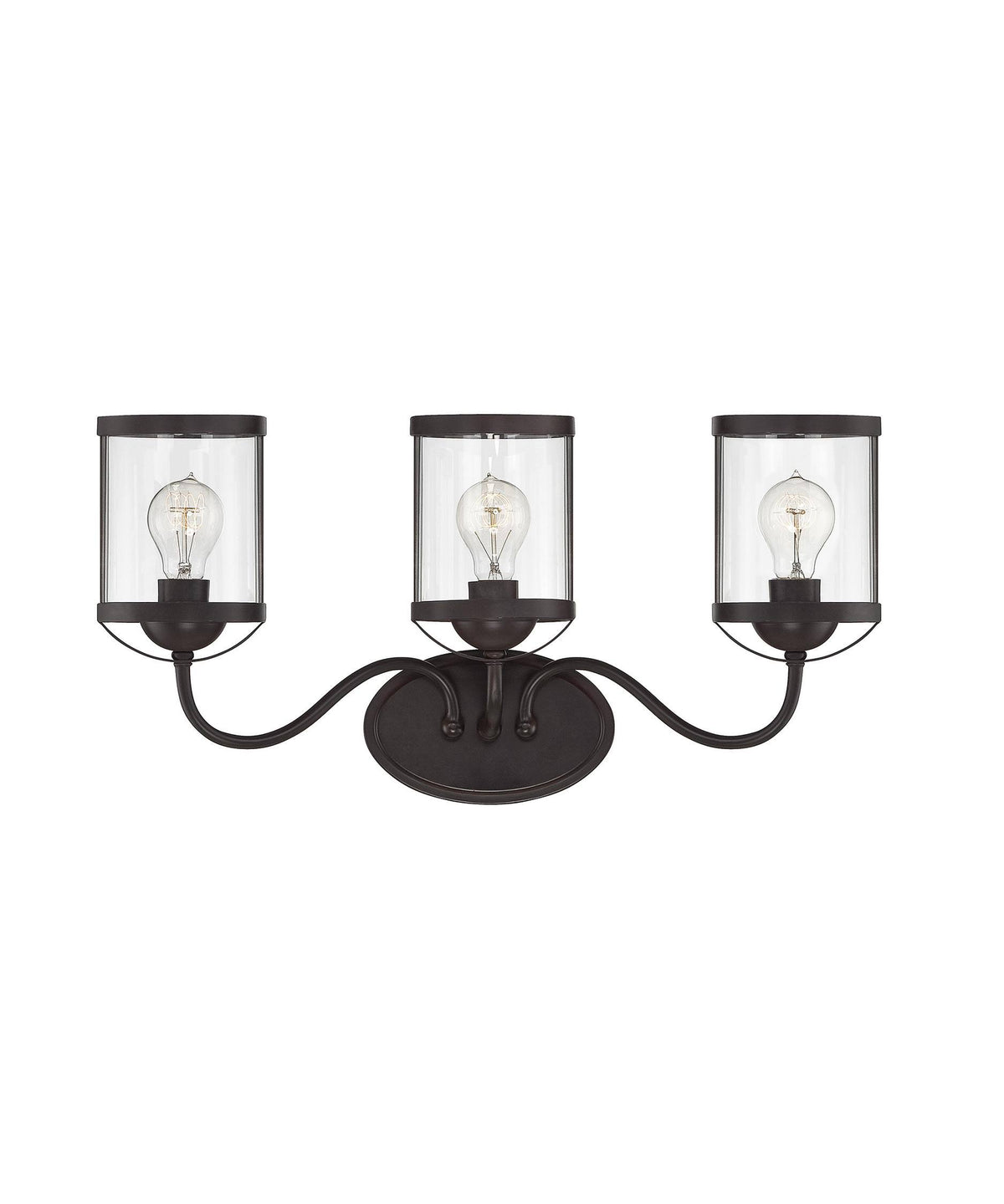 English Bronze 3 Light Bath Bar C501