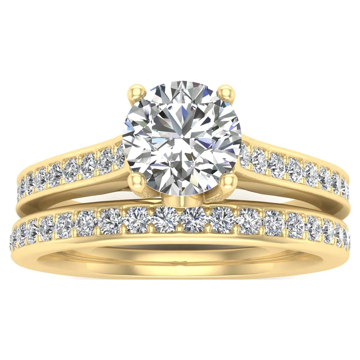 5/8 Carat TW Diamond Bridal Set 10k Yellow Gold C796218