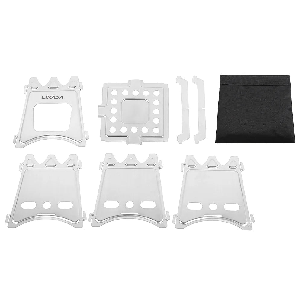 Compact Folding Wood Camping Cooking Picnic R8926