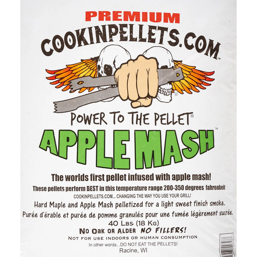 40-Pound Apple Mash Hard Maple Smoker Wood Pellets A2830