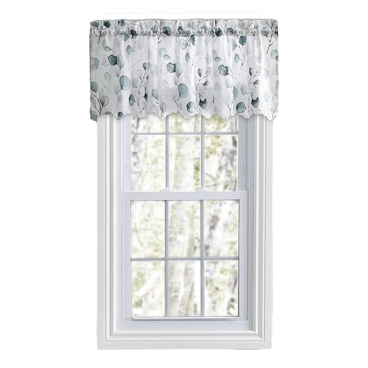 Crushed Taffeta Rod Pocket Valance Y1524