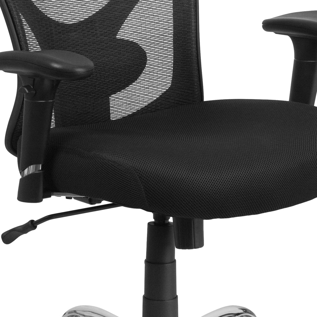 Black Mesh Adjustable Ergonomic Office Chair J6712