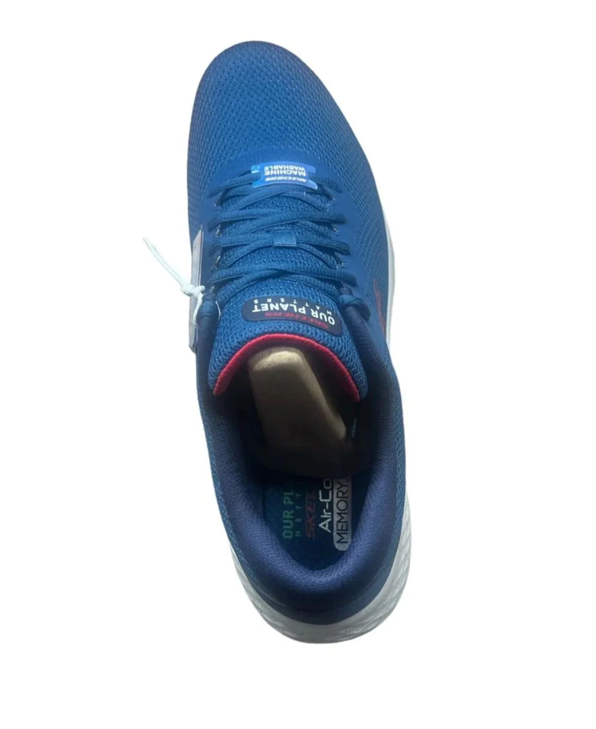 Blue White Memory Foam Men Shoes Q30517