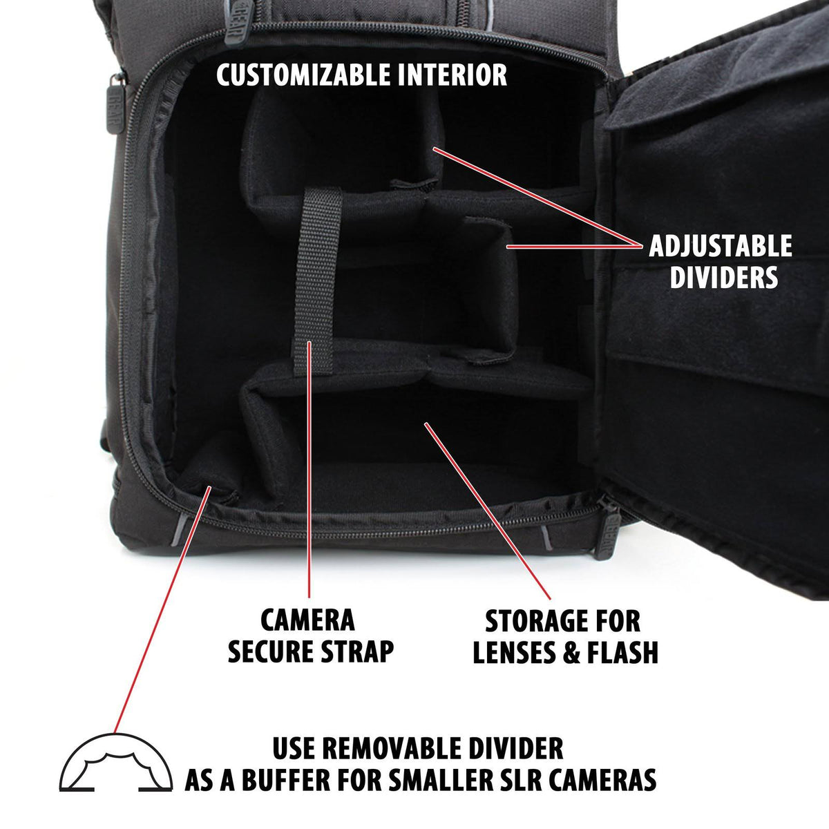 Padded Camera Backpack E9069