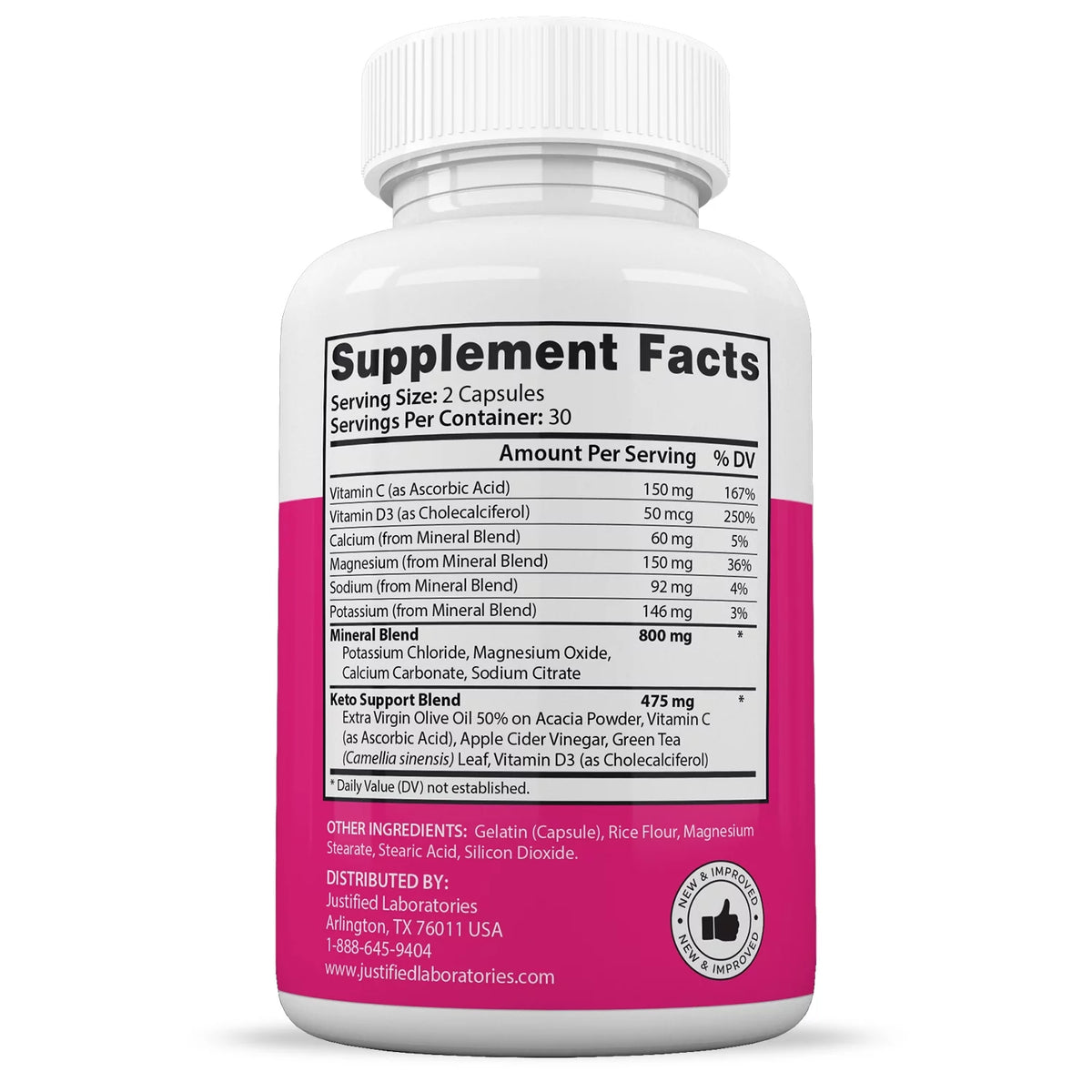 1275mg Dietary Supplement 300 Capsules O9500