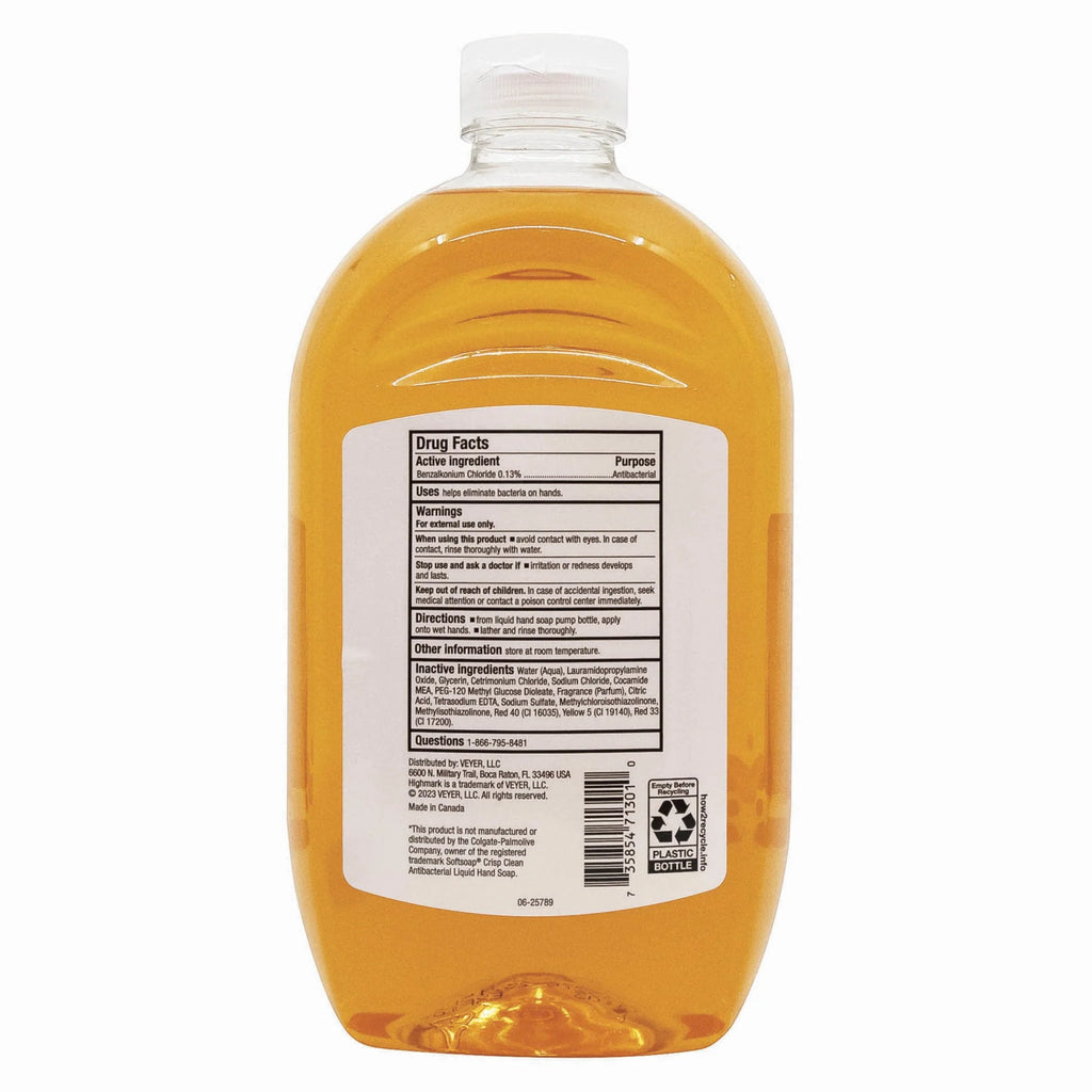 Antibacterial Liquid Hand Soap 50 Oz Refill Bottle Case Of 4 T6482