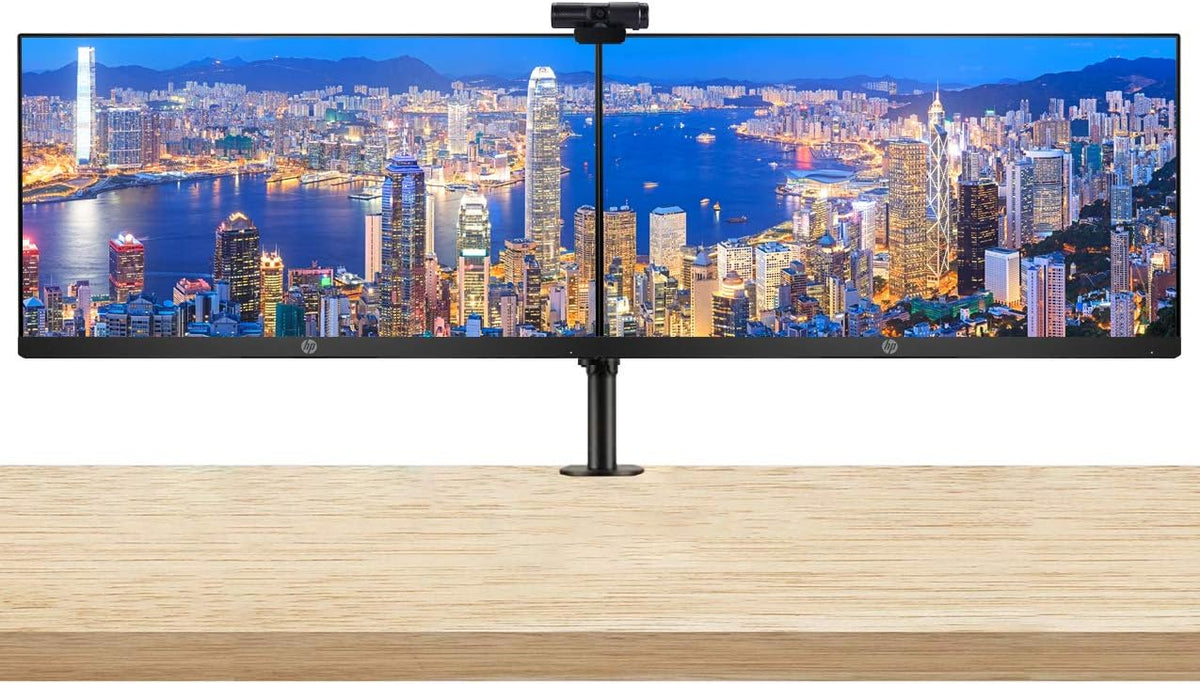 21.5 Inch FHD IPS LED-Backlit LCD Monitor 2-Pack Bundle with Webcam and Dual Monitor Stand F5035